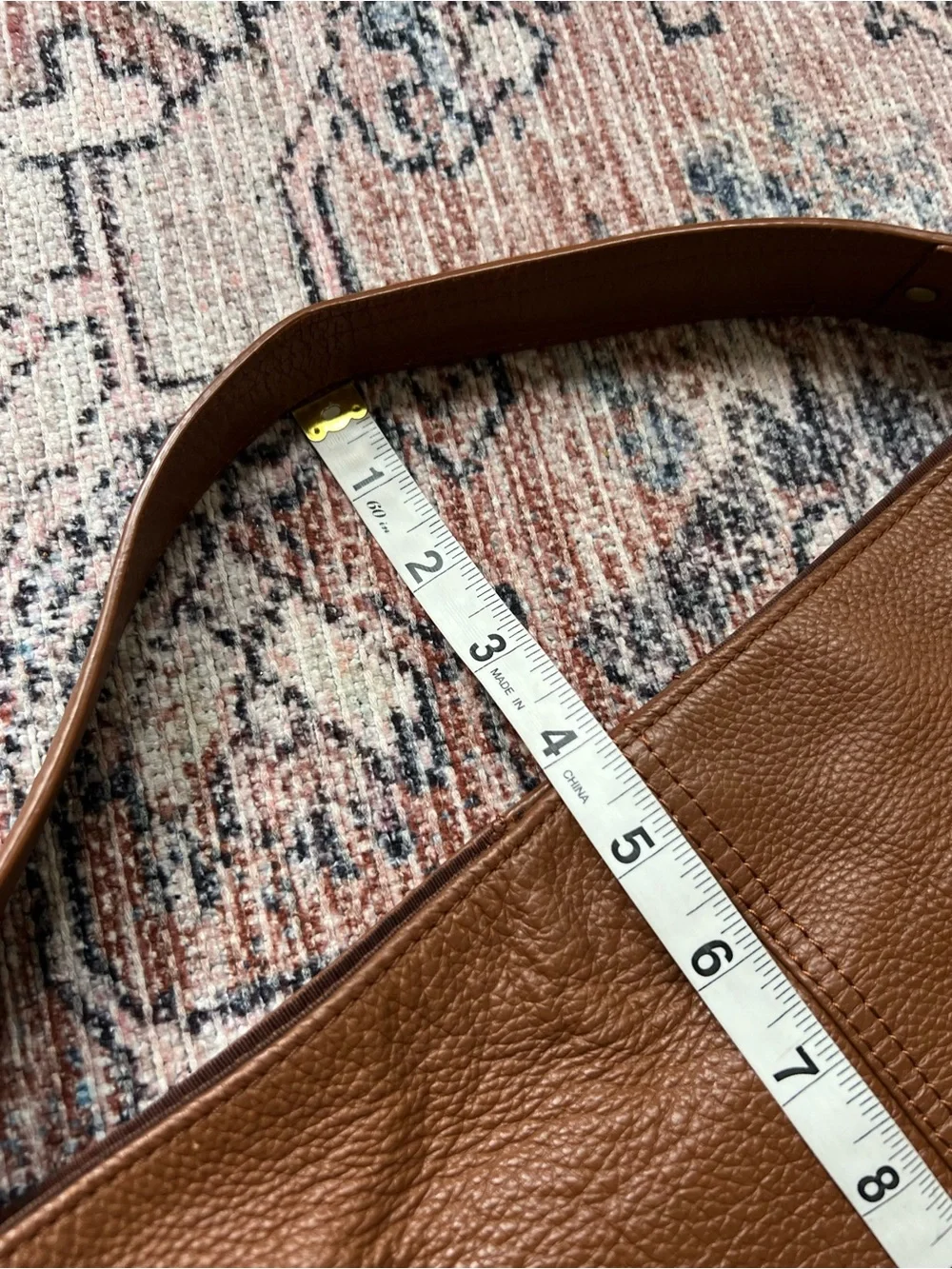 KOOBA Pebbled Leather Hobo Bag Luggage Brown Genuine Leather Purse